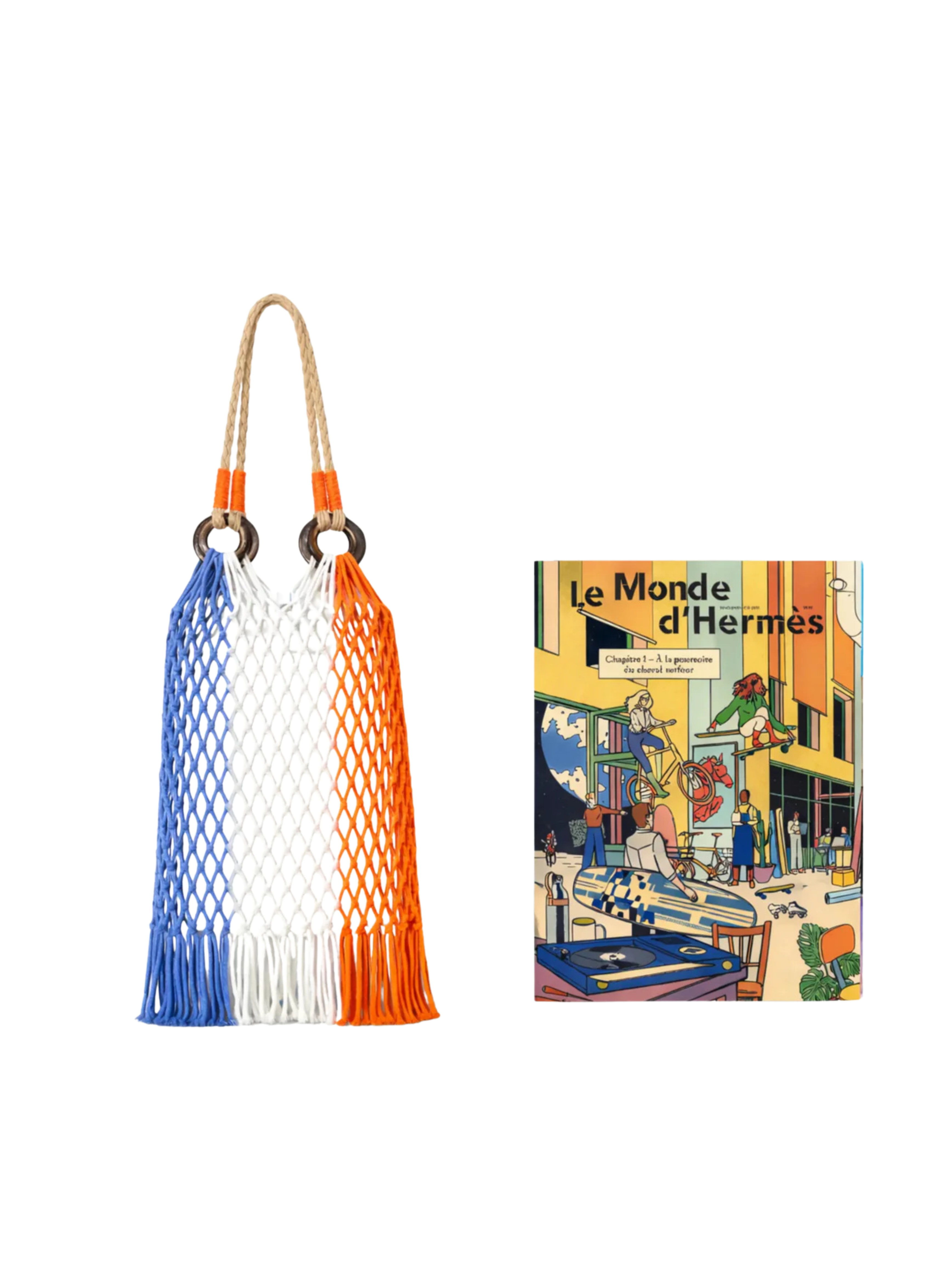 Hermès Shanghai ლიმიტირებული mesh ჩანთა Le Monde d’Hermès-თან ერთად (2023)