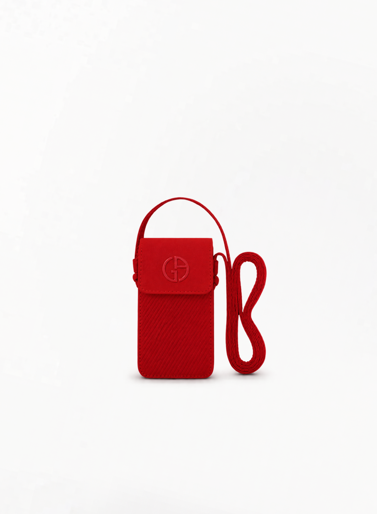 GIORGIO ARMANI Red Lipstick Bag 13x7cm
