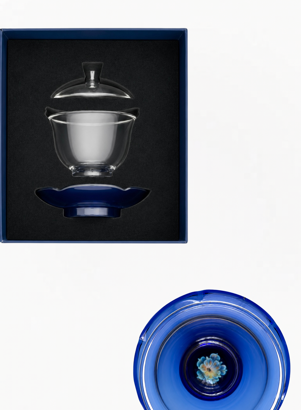 GUERLAIN ლიმიტირებული შუშის ჩაის ფინჯანი თავსახურით