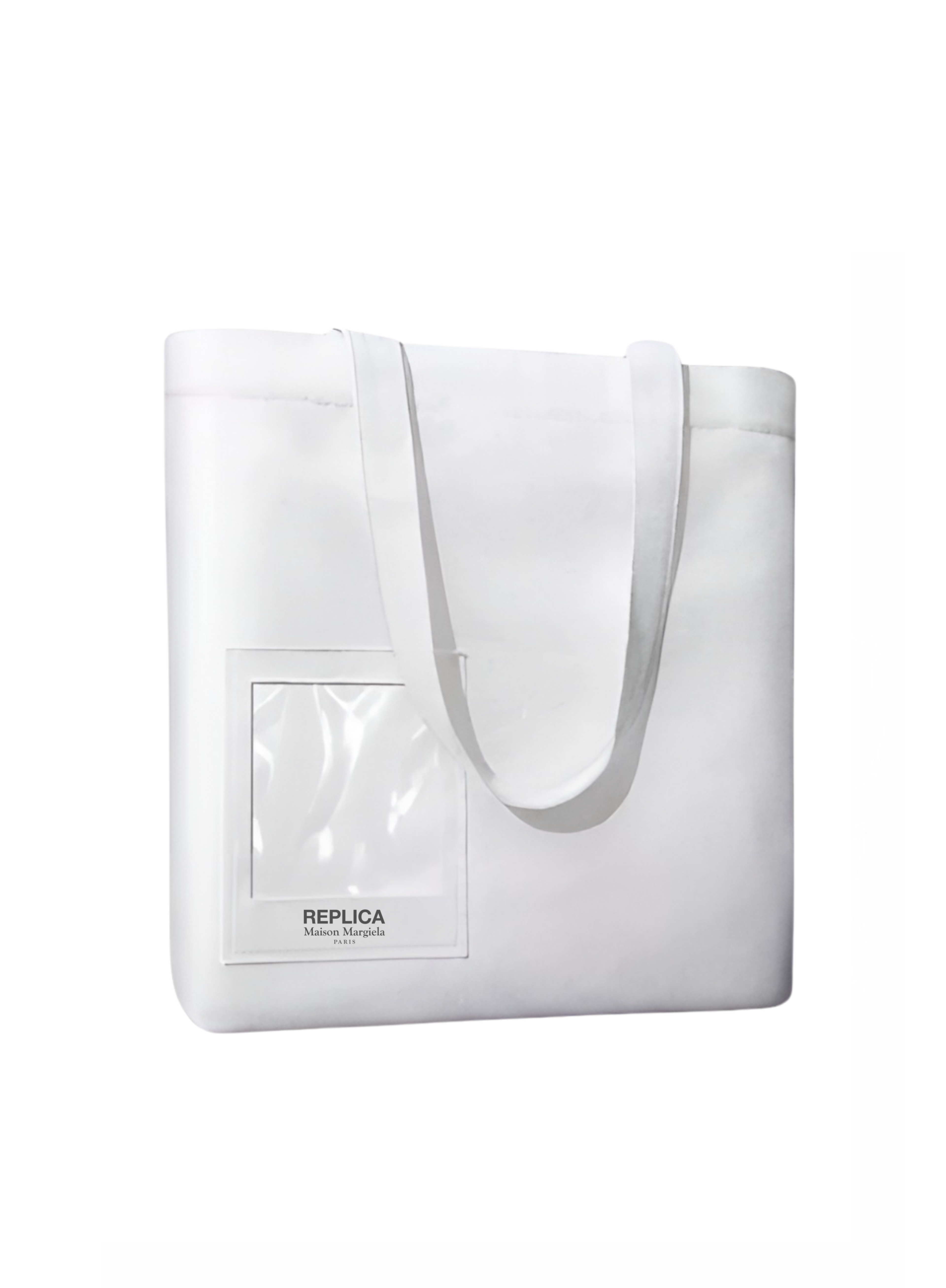 Maison Margiela-ს თეთრი ბამბის ტოუტ-ჩანთა