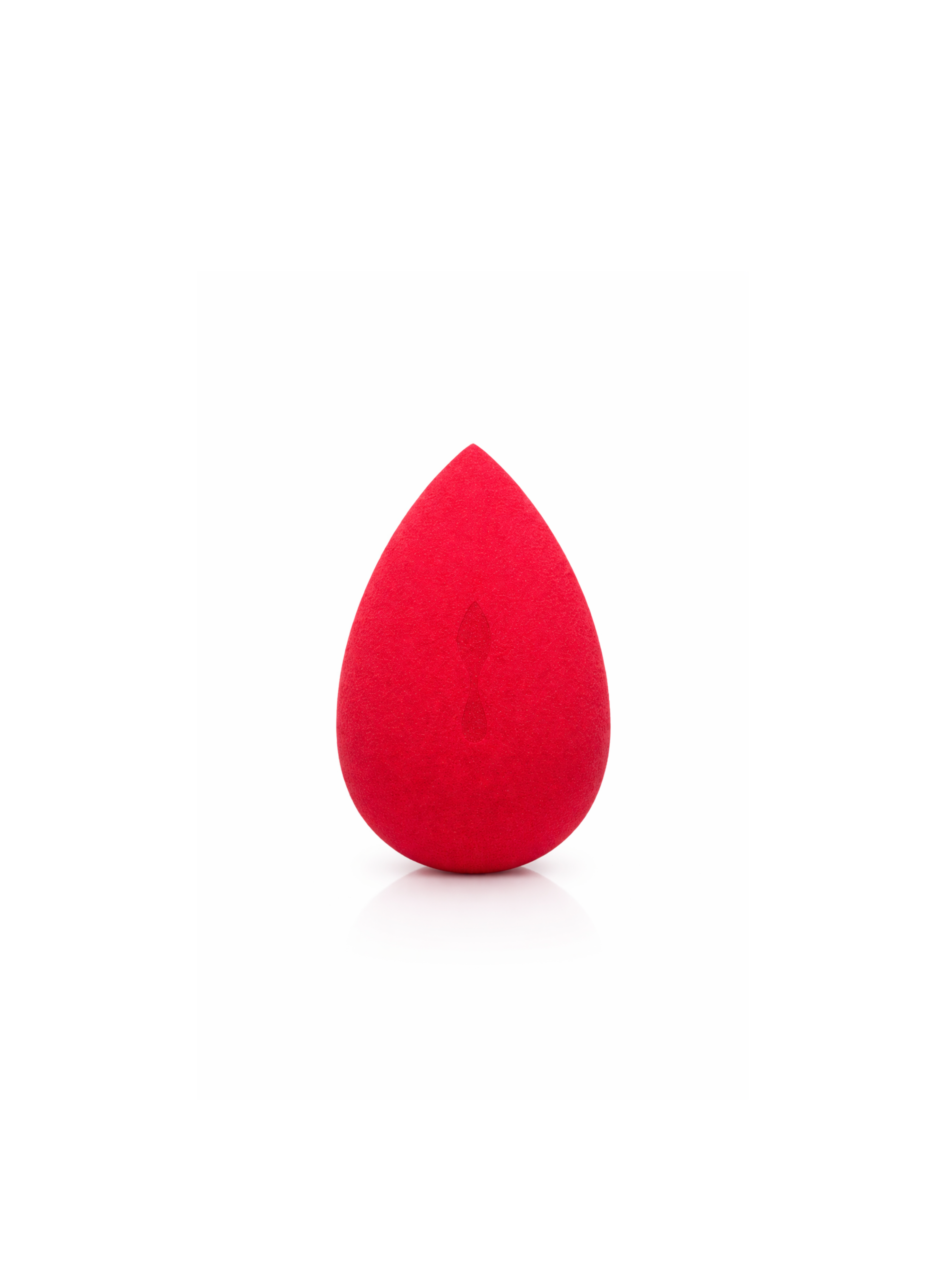 Christian Louboutin Limited Edition red makeup blender sponge on white background