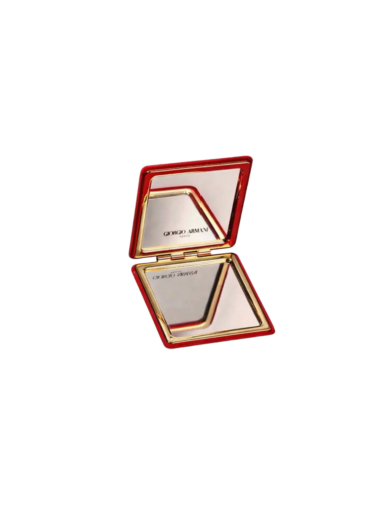 Giorgio Armani Satin Cosmetic Bag – Red Edition 15x11cm And Red Premium Mirror