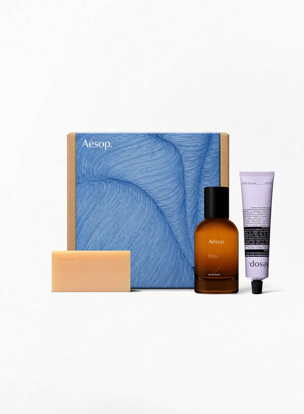 AĒSOP Rōzu Eau de Parfum 50ML, Reverence Aromatique Hand Balm And Bar Soap Trio
