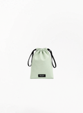 PRADA Beauty ნეონური მწვანე თასმიანი ჩანთა 17x22სმ