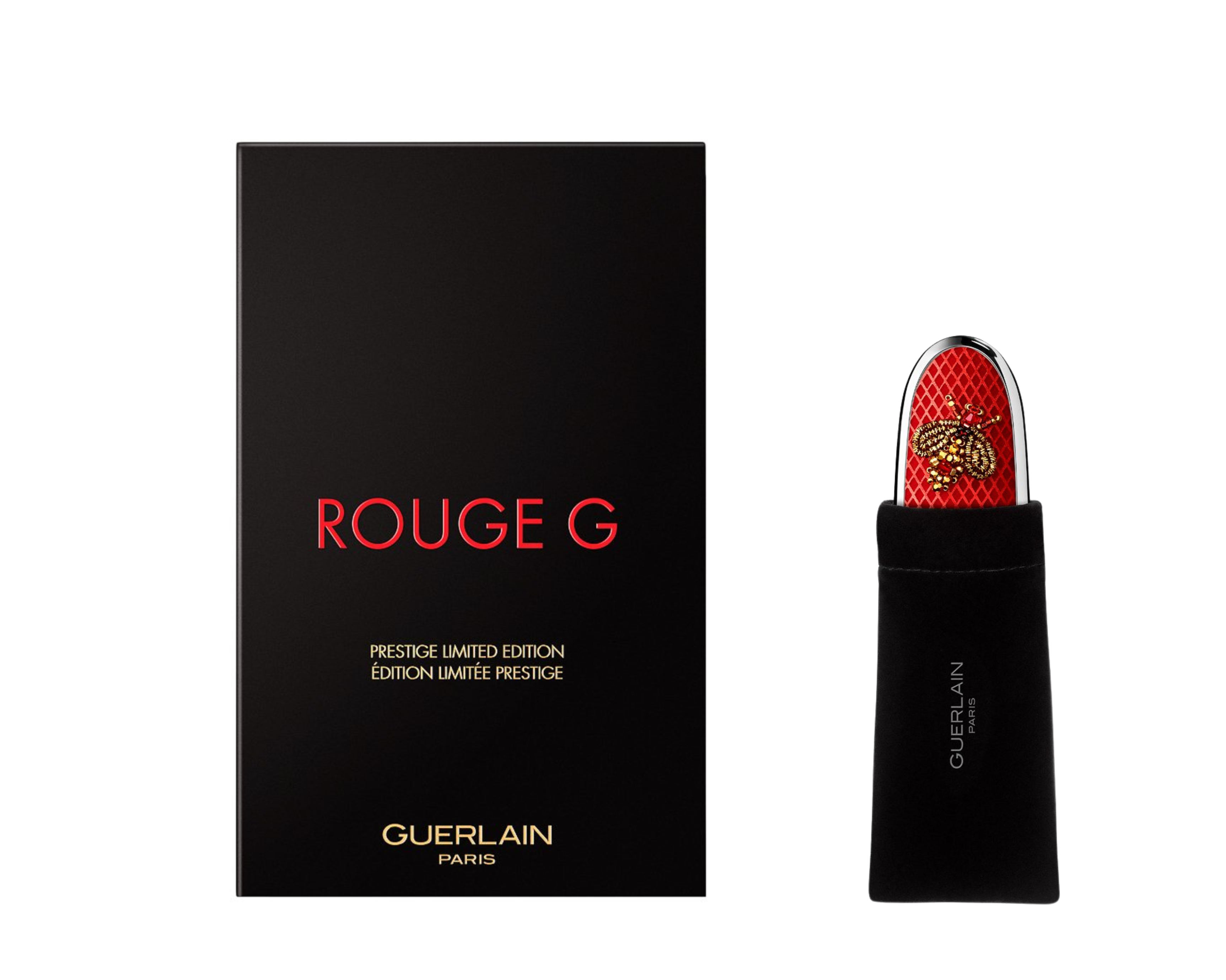 Guerlain Rouge G Legendary Bee Prestige Edition, Lunar New Year, ტუჩსაცხი 214