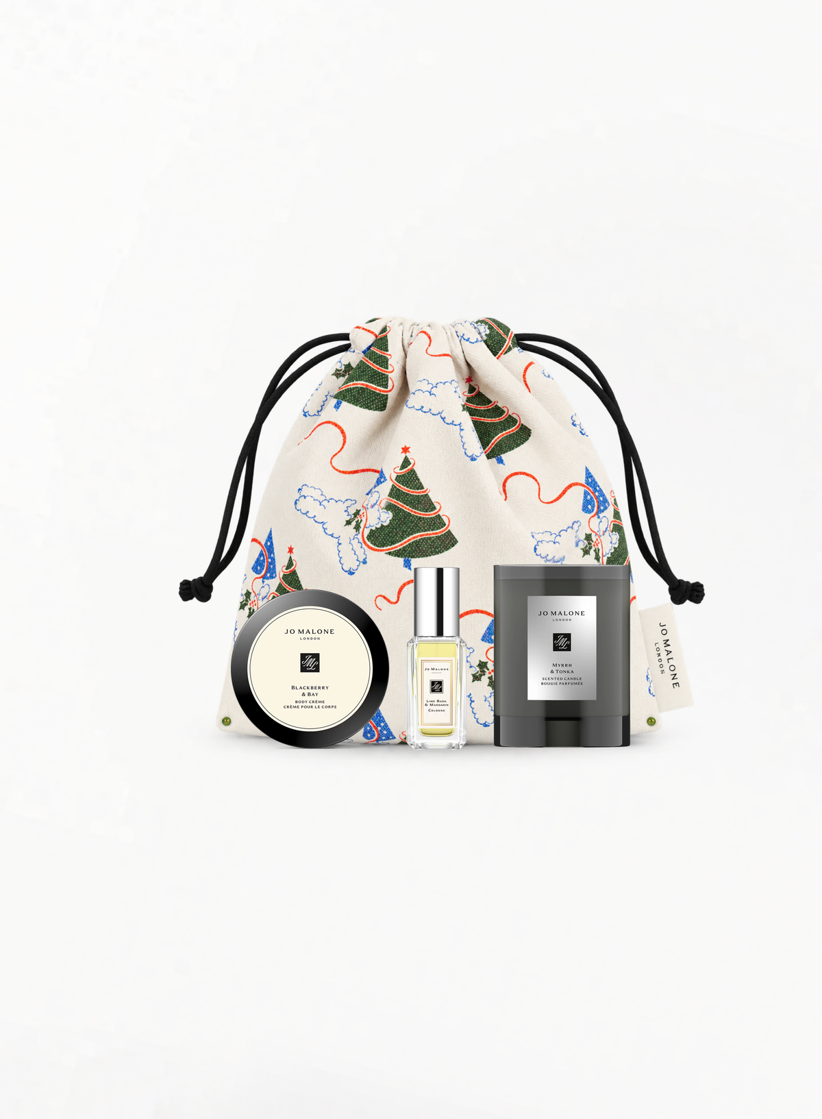 JO MALONE LONDON Star Set – Silver Christmas Ornament with Lime Basil & Mandarin 9ML + Blackberry & Bay Cream 15ML