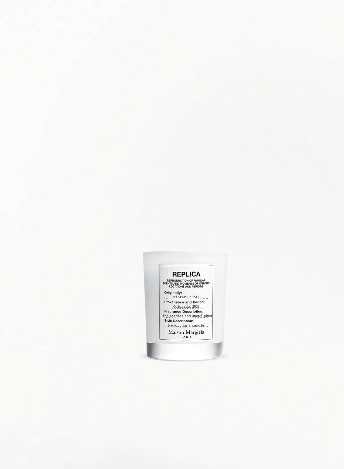 MAISON MARGIELA REPLICA Winter Stroll Candle 165G