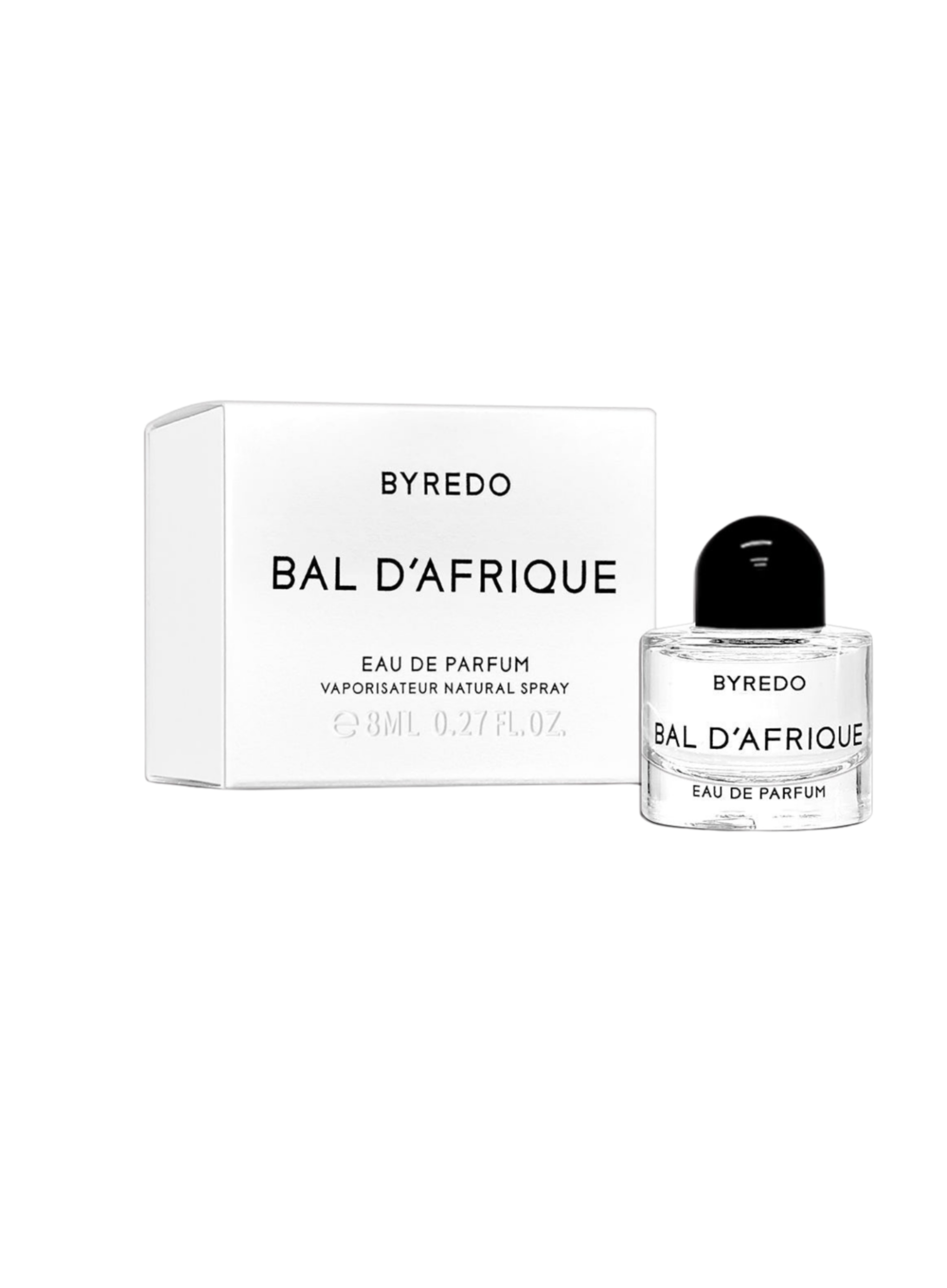 Byredo Bal d'Afrique eau de parfum bottle and packaging on a white background