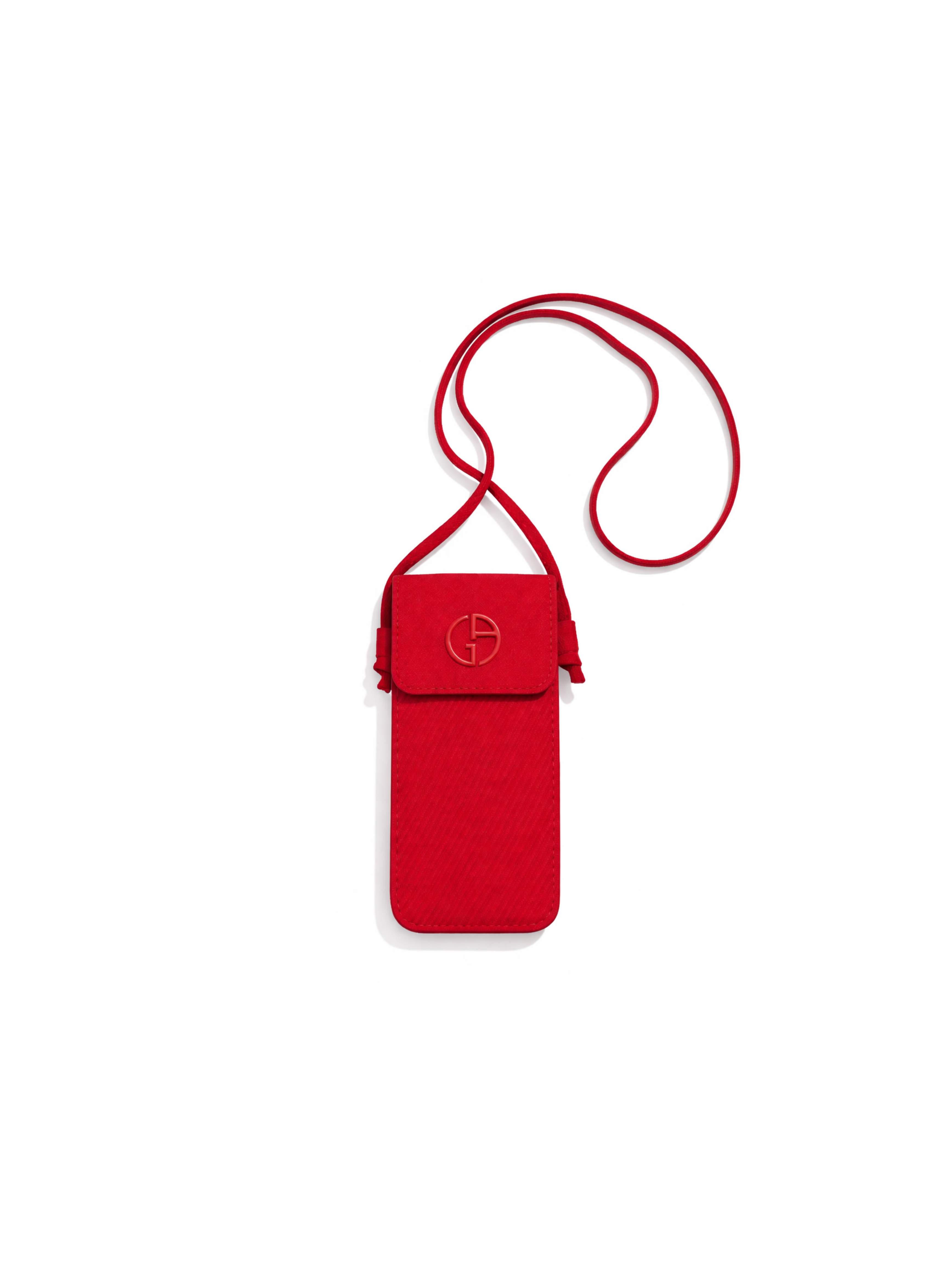 GIORGIO ARMANI Red Lipstick Bag 13x7cm