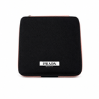 PRADA Ultra Rare Cosmetic Bag Black And Pink 15x16cm