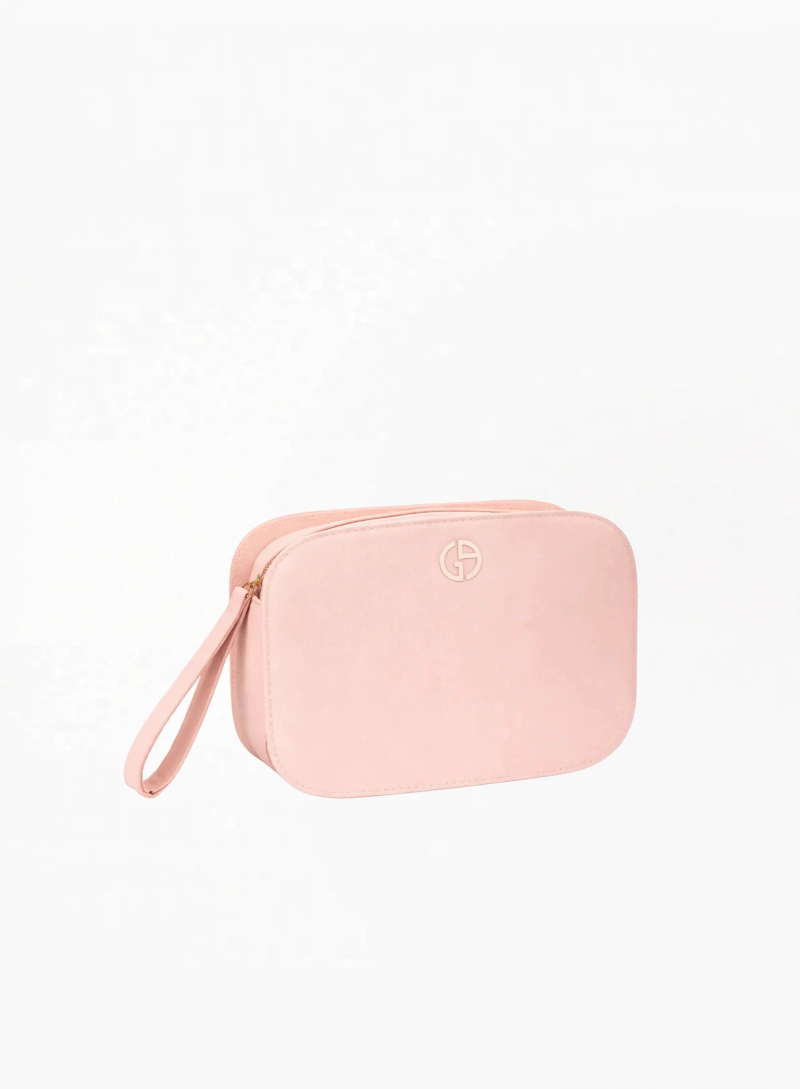 GIORGIO ARMANI კრემის ფერი L ზომის კოსმეტიკური ჩანთა 21x16.5x7სმ