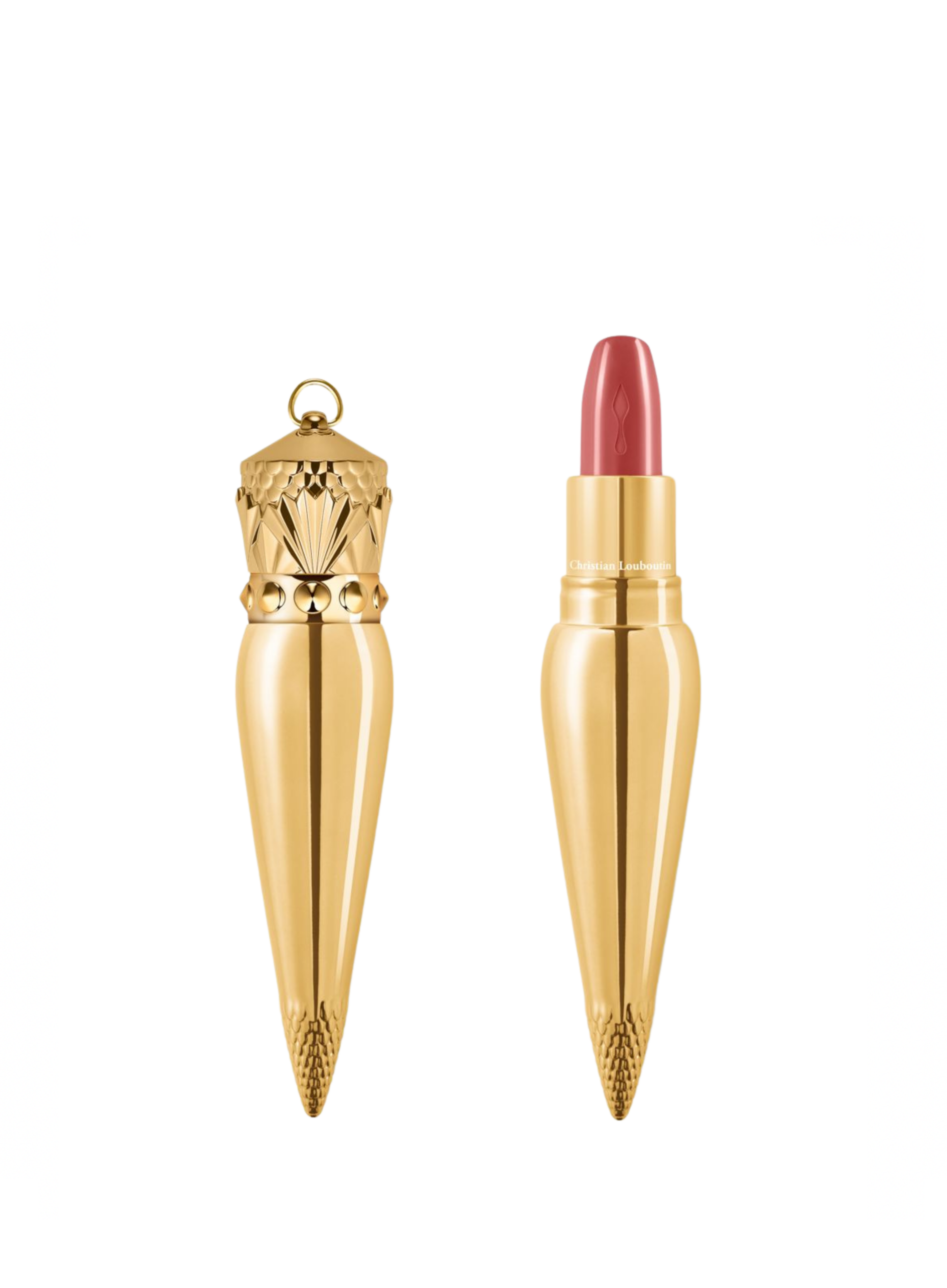 Christian Louboutin ტუჩსაცხების სეტი – Velvet Matte Retro Berry 148M / Silky Satin Belly Bloom 011 და Neutral Nude კომპაქტური ტონალური 10N