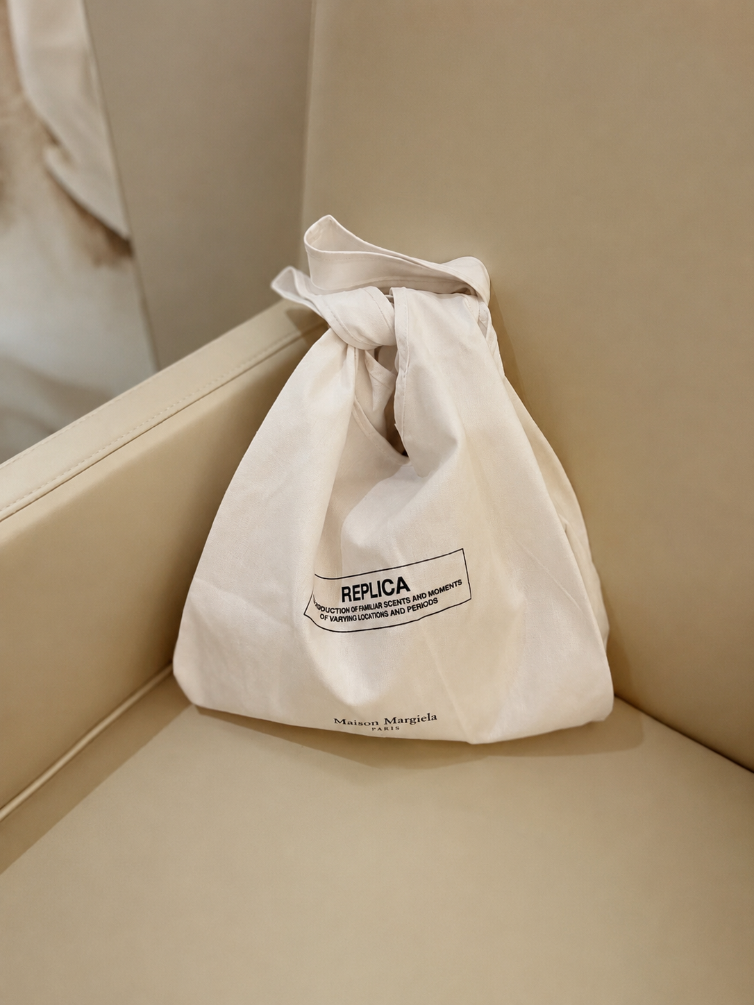 Maison Margiela Cotton Tote Bag 35×32 cm — Complimentary Hand Lotion 15 ml