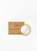 CHRISTIAN LOUBOUTIN ოქროსფერი სარკე პატარა ჩანთით