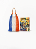 HERMÈS Shanghai Limited Mesh Bag with Le Monde d’Hermès (2023) 26x30cm