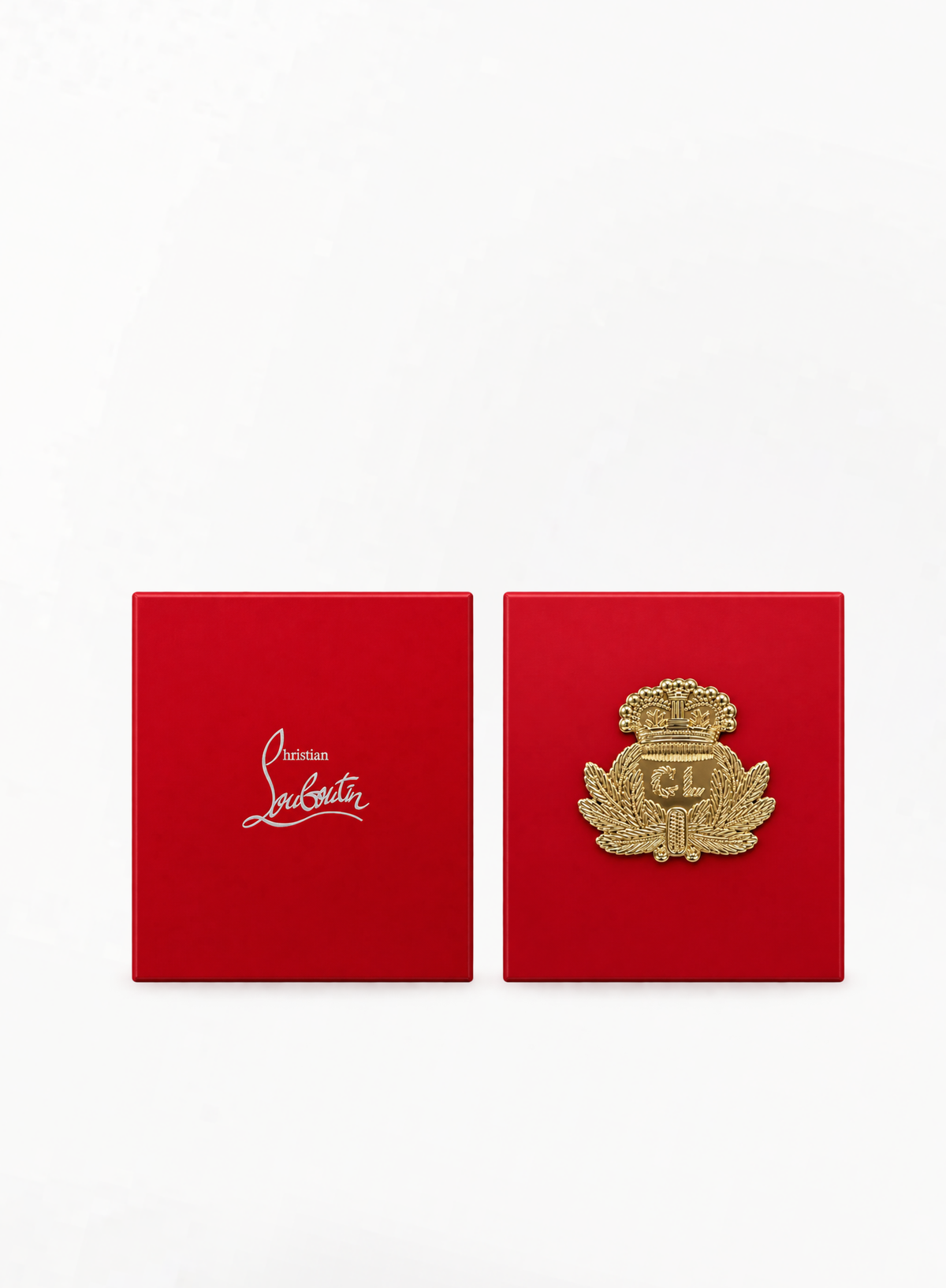 Christian Louboutin-ის ლიმიტირებული გამოშვების ოქროსფერი გერბის ბროში