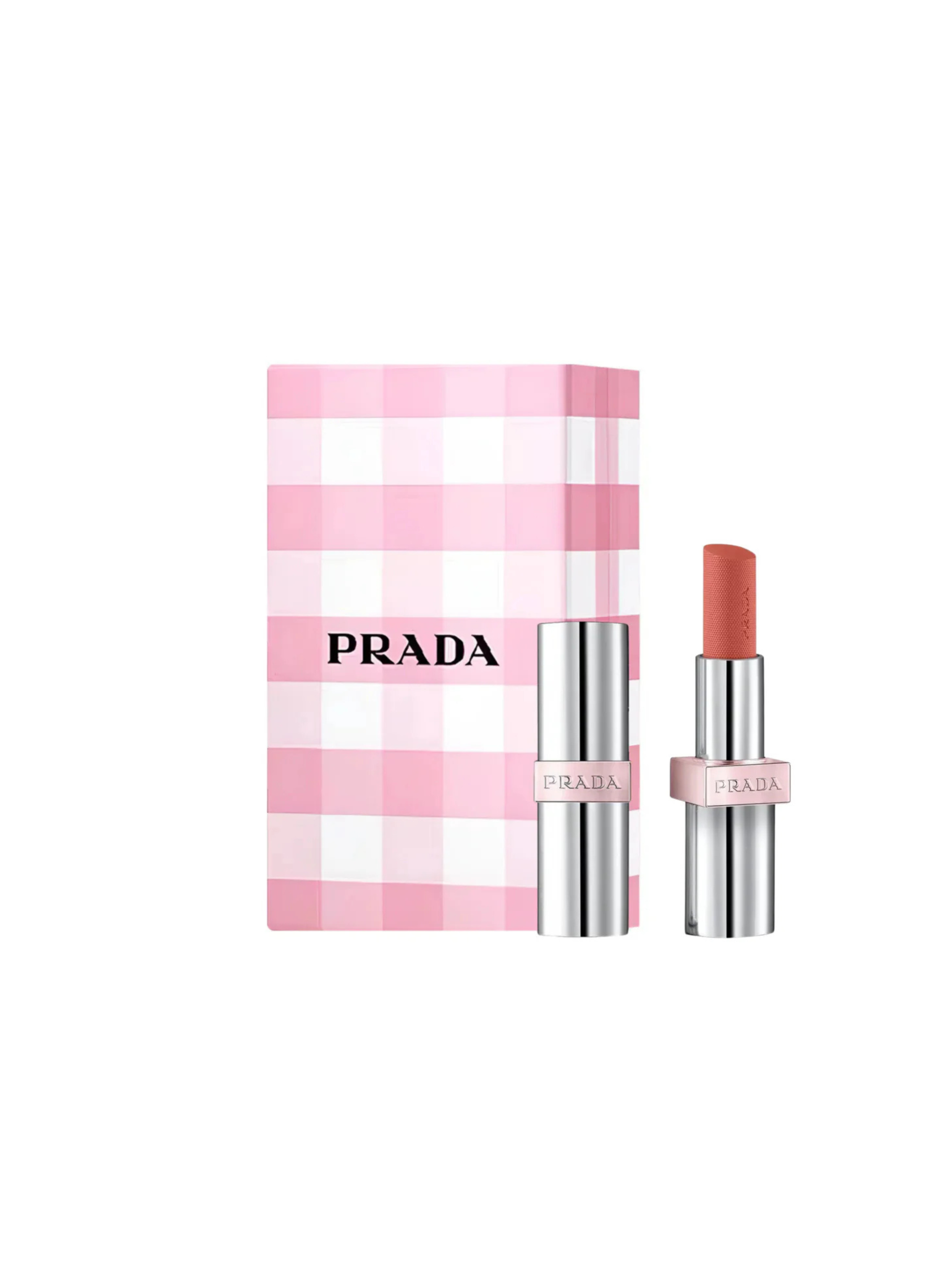 Prada Light Glowing Lip Oil Stick U019 Brown — მბზინავი ტუჩსაცხი