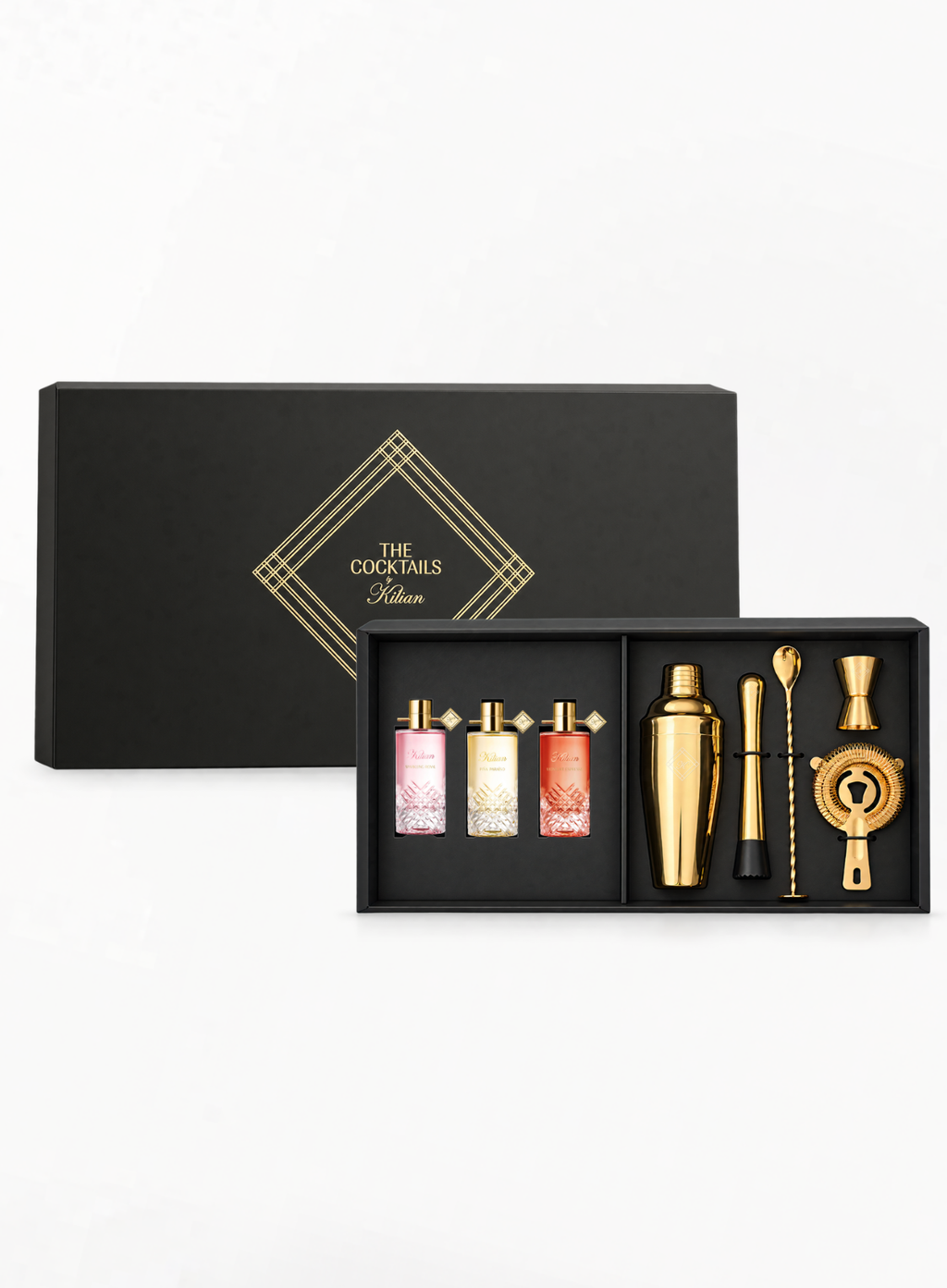 KILIAN PARIS The Cocktails Collection Exclusive Luxury Gift Set with 3 Eau de Parfums And Cocktail Accessories