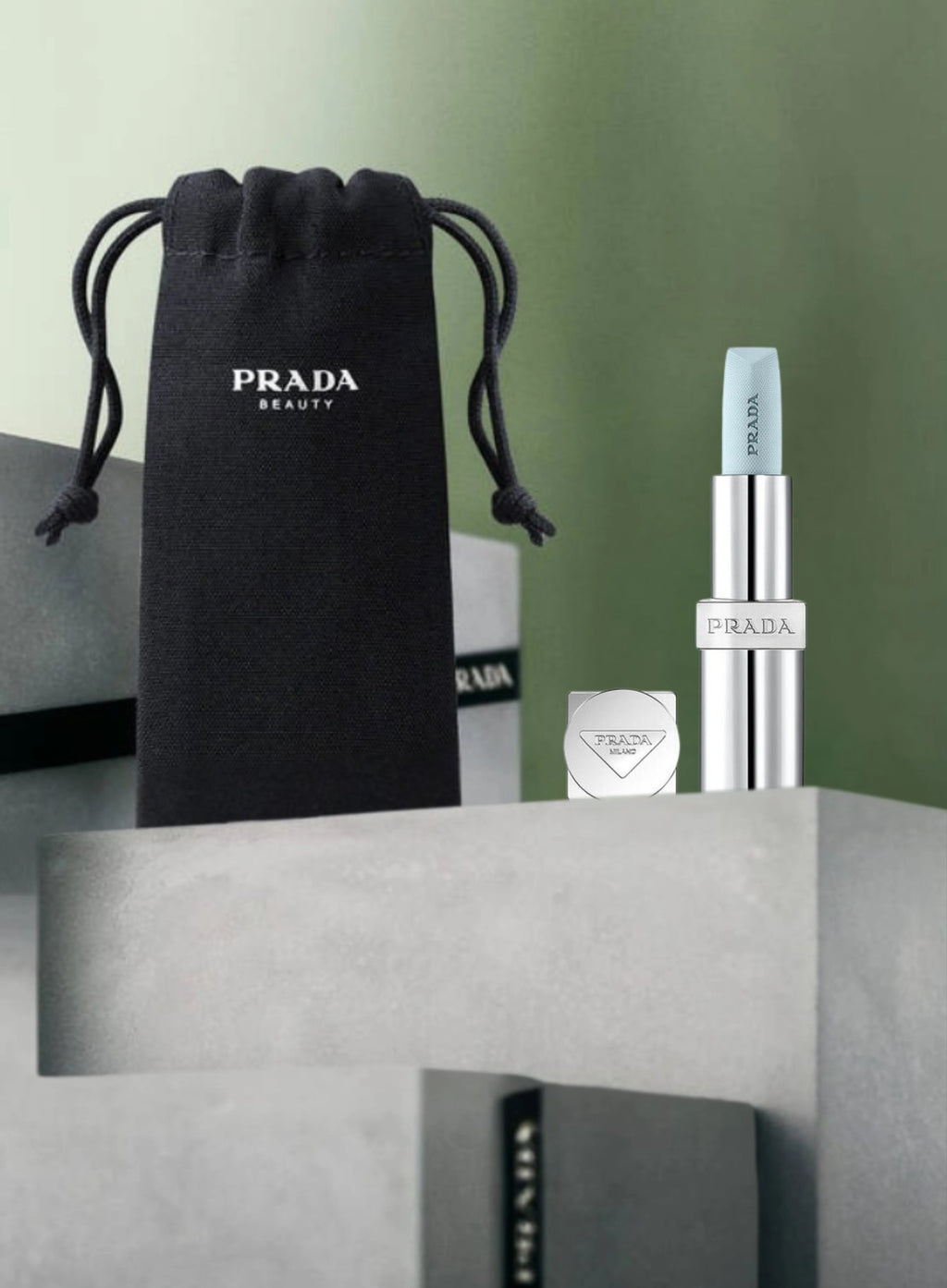 Prada ულტრა იშვიათი კოსმეტიკური ჩანთა – ნეონ მწვანე