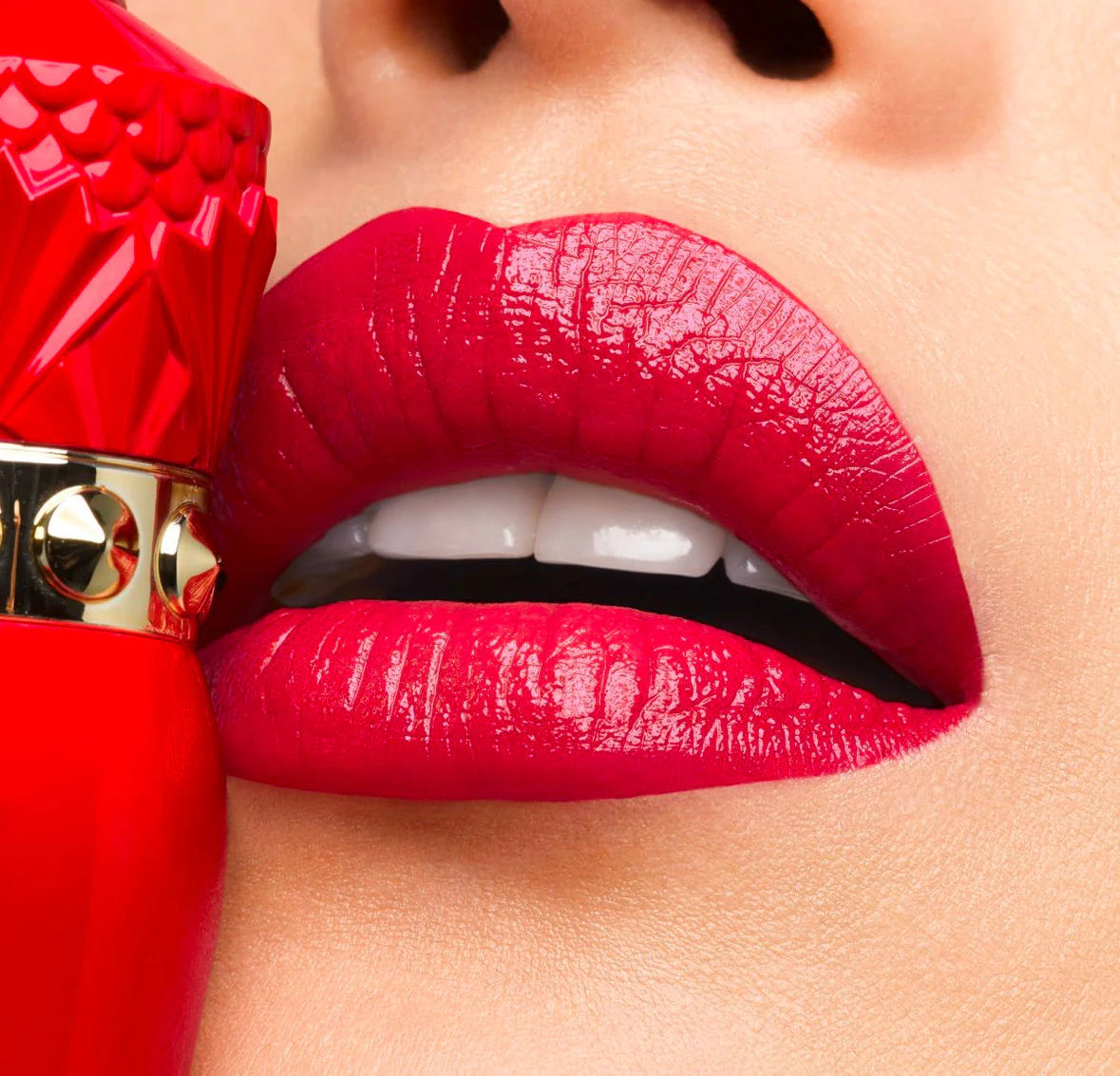 Christian Louboutin Lipstick Gift Set 001M 001 And 001G Red Icons in Luxury Box