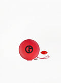 GIORGIO ARMANI წითელი ქუშონის ჩანთა 9x10სმ
