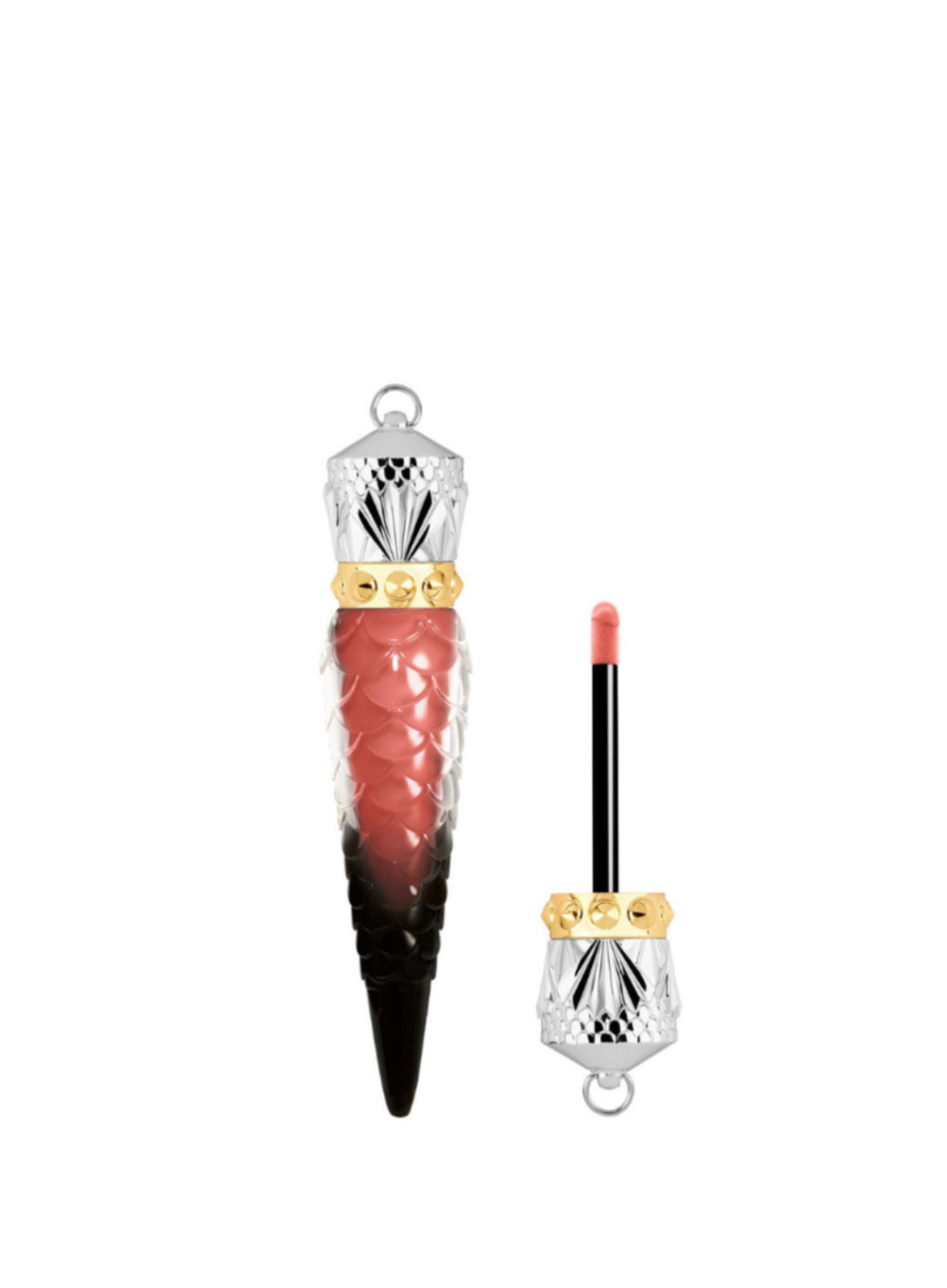 Christian Louboutin-ის თხევადი ტუჩსაცხი Milky Peach 543F