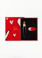 CHRISTIAN LOUBOUTIN Rouge Louboutin Velvet Matte Lipstick Milky Light 342M with Red Mirror