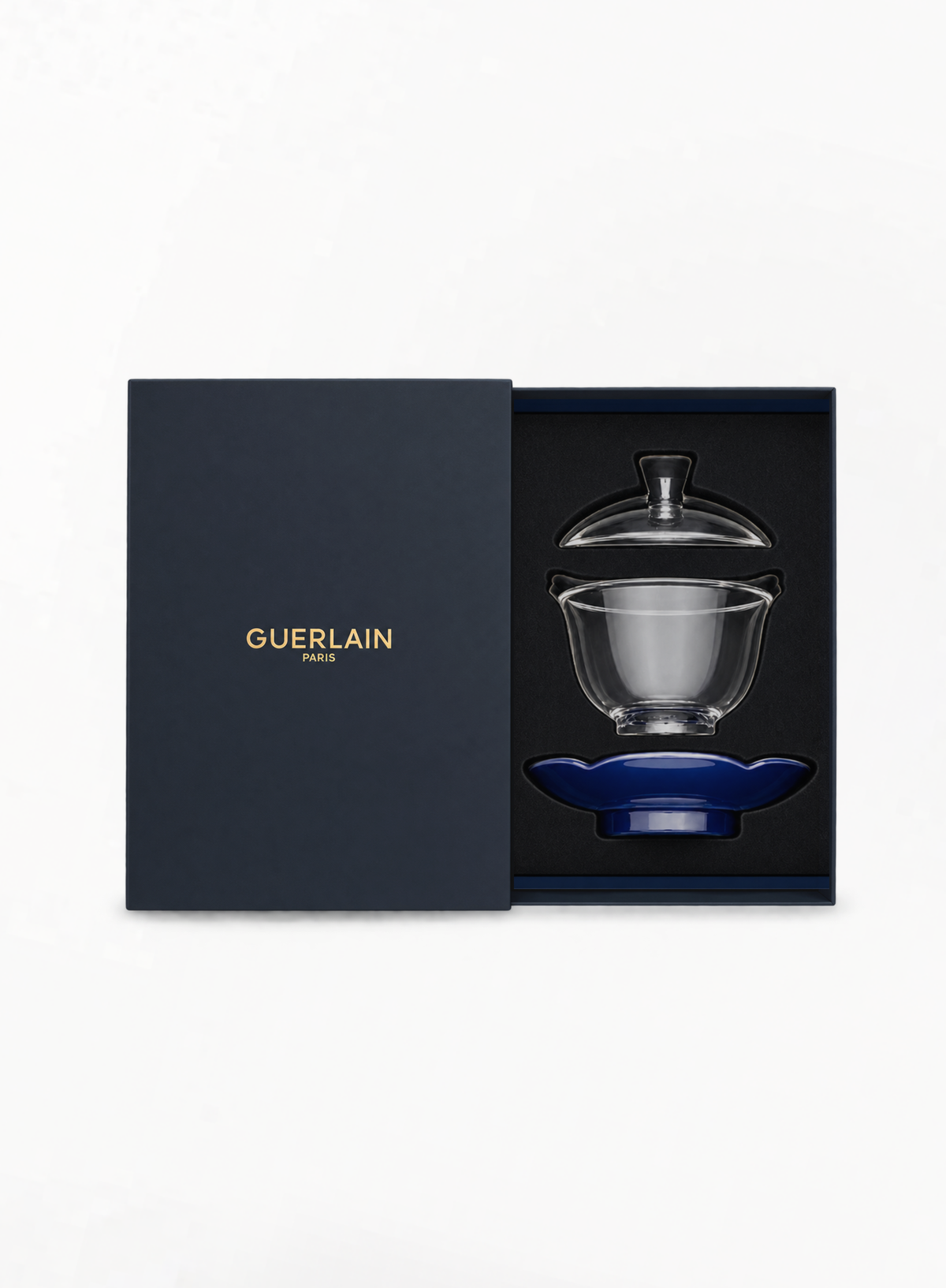GUERLAIN Limited Edition Glass Tea Cup with Lid