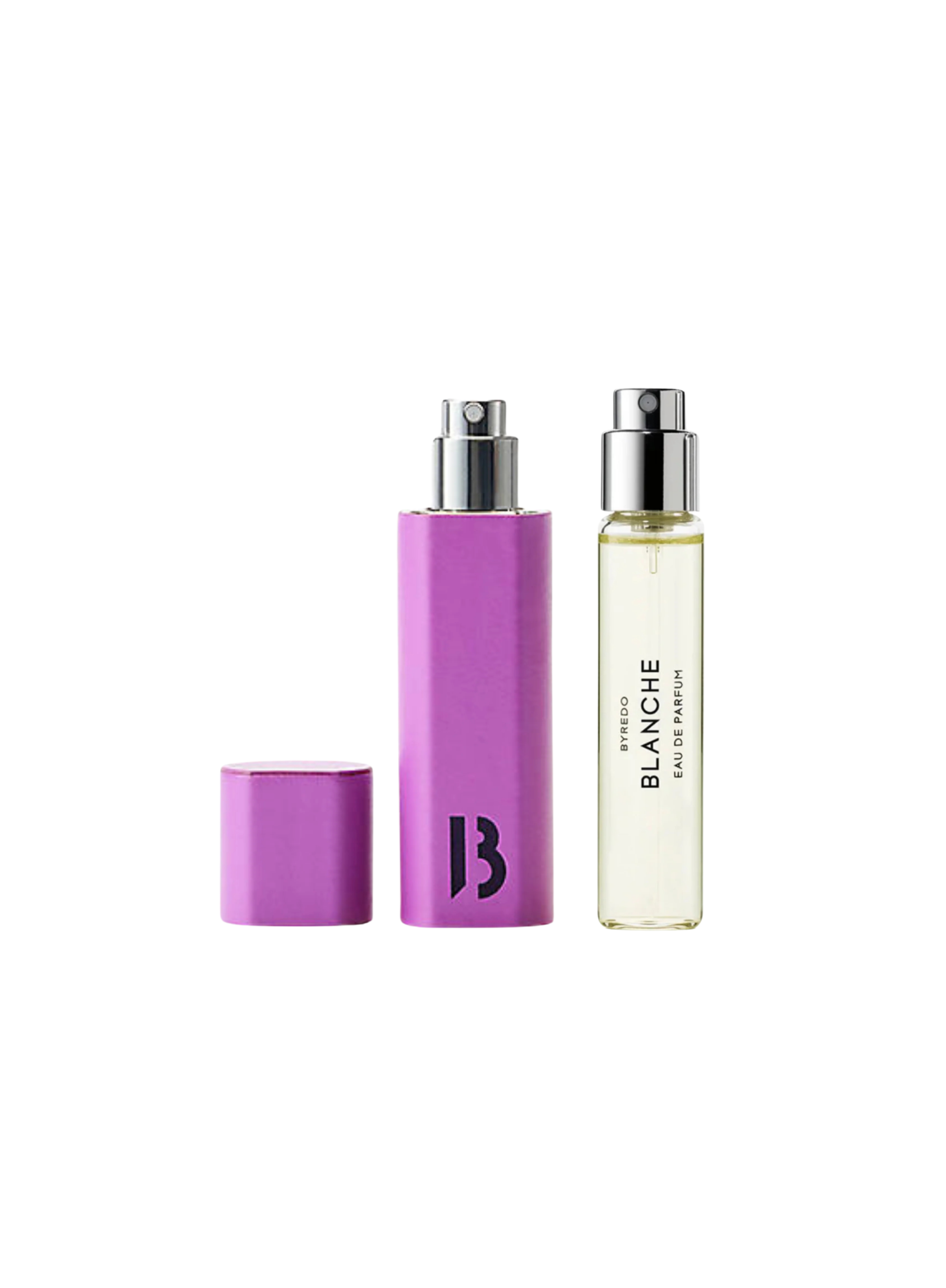 BYREDO Blanche 12 მლ – იისფერი ქეისის სასაჩუქრე სეტი