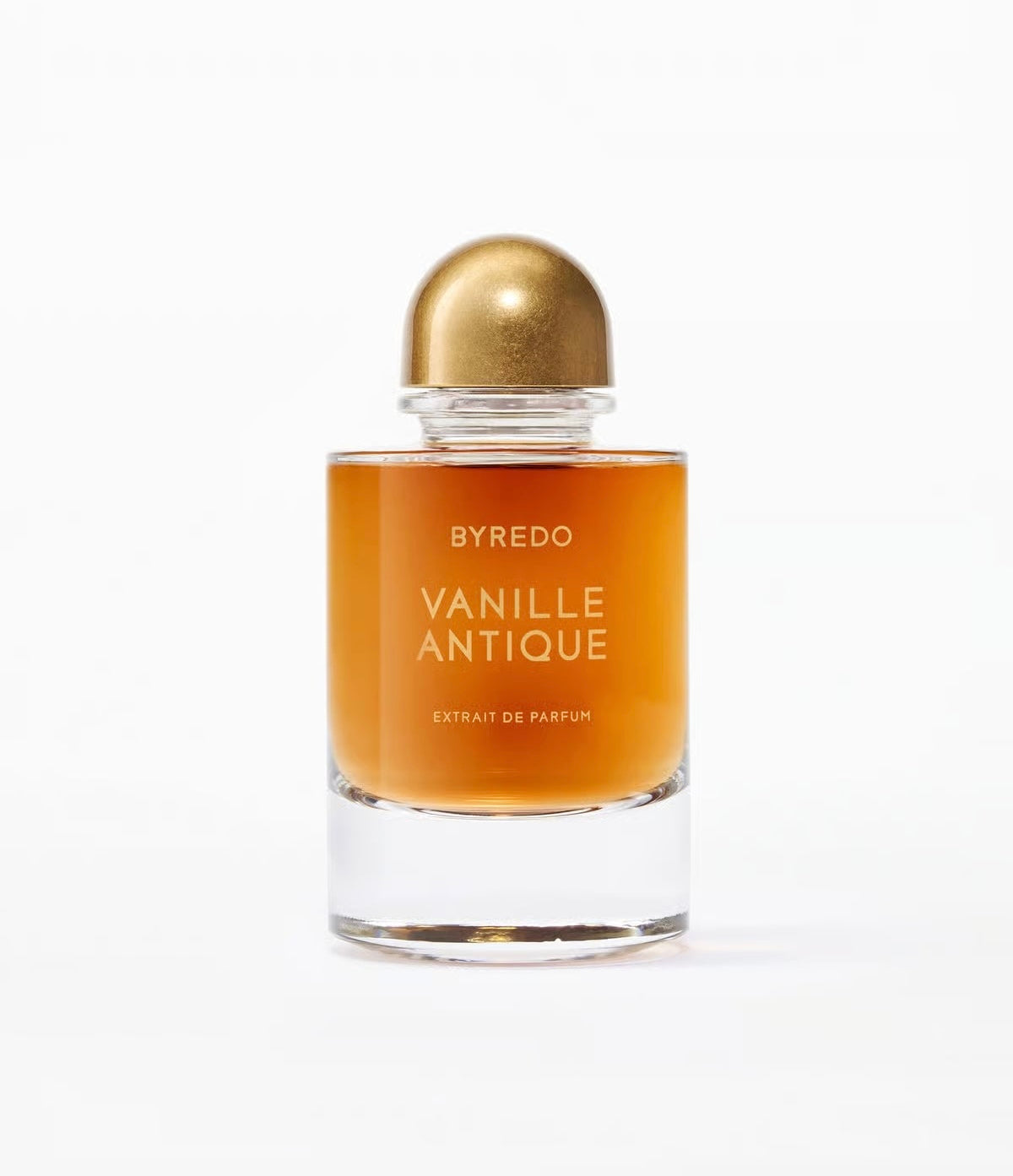 Byredo Vanille Antique perfume bottle on a white background