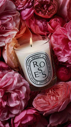DIPTYQUE Roses სანთელი 70გ და ასანთის სასაჩუქრე სეტი