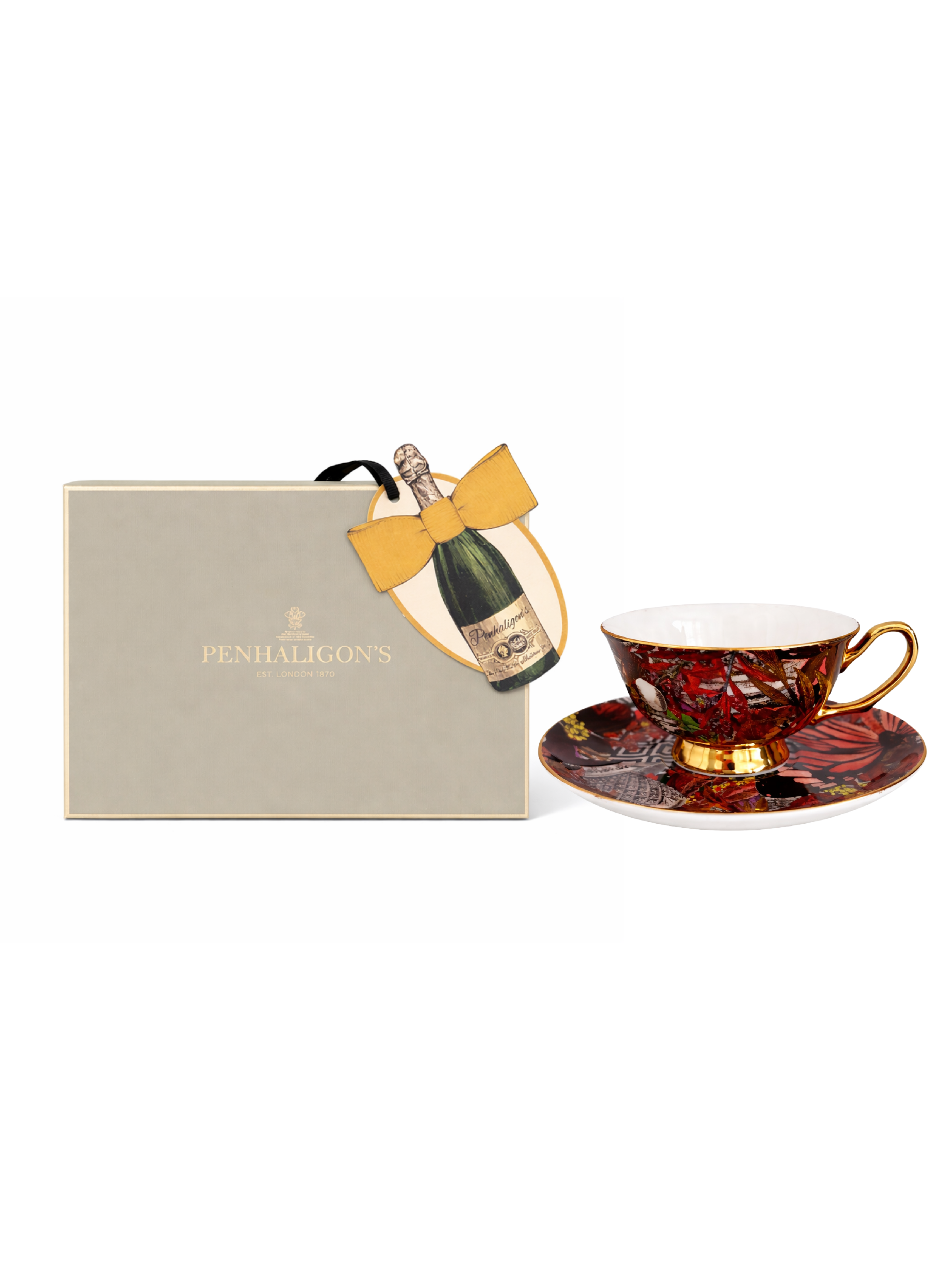 Penhaligon’s ჩაის ფინჯნის სეტი კოვზით — Limited Edition Box