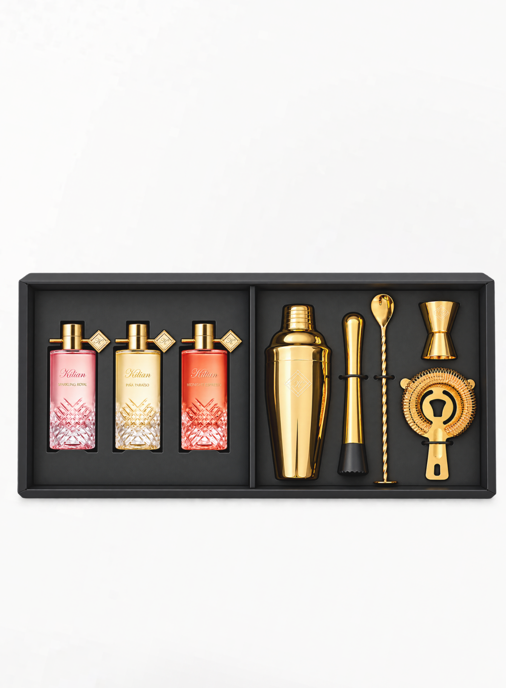 KILIAN PARIS The Cocktails Collection Exclusive Luxury Gift Set with 3 Eau de Parfums And Cocktail Accessories