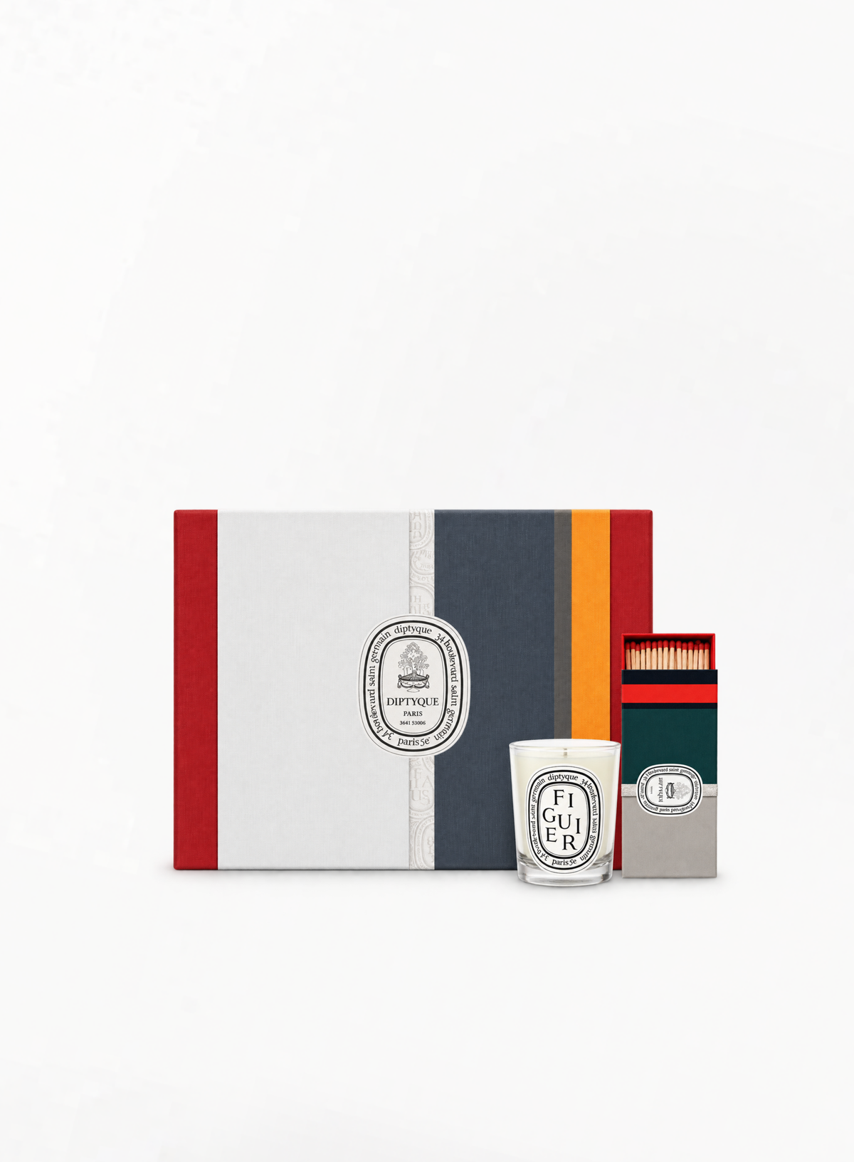 DIPTYQUE Figuier სანთელი 70გ & ასანთი — სასაჩუქრე სეტი