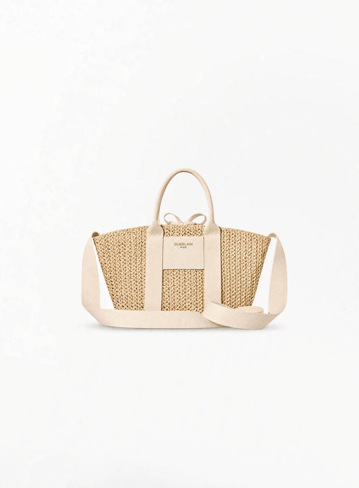 GUERLAIN Limited Edition Cream Woven Tote Bag 29x20x8cm