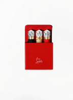 CHRISTIAN LOUBOUTIN სეტი Son On The Go Trio – Red Show 002G / Red Dramadouce 005M / Bobo Blush 385