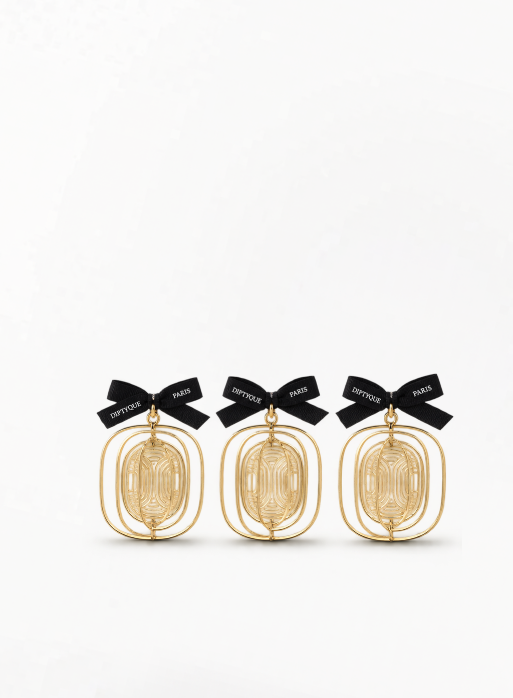 DIPTYQUE Ornament Trio & Scented Notebook White Set 10x15cm