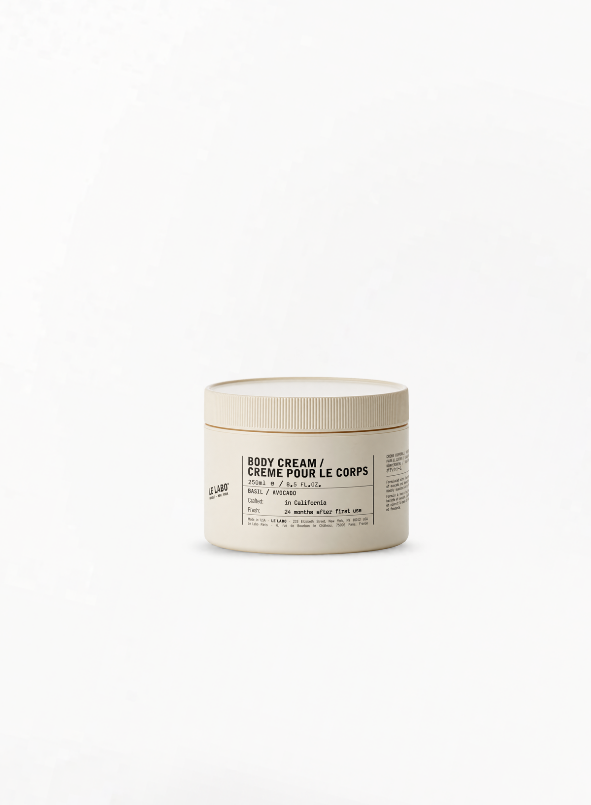 LE LABO Basil Body Cream 250ml