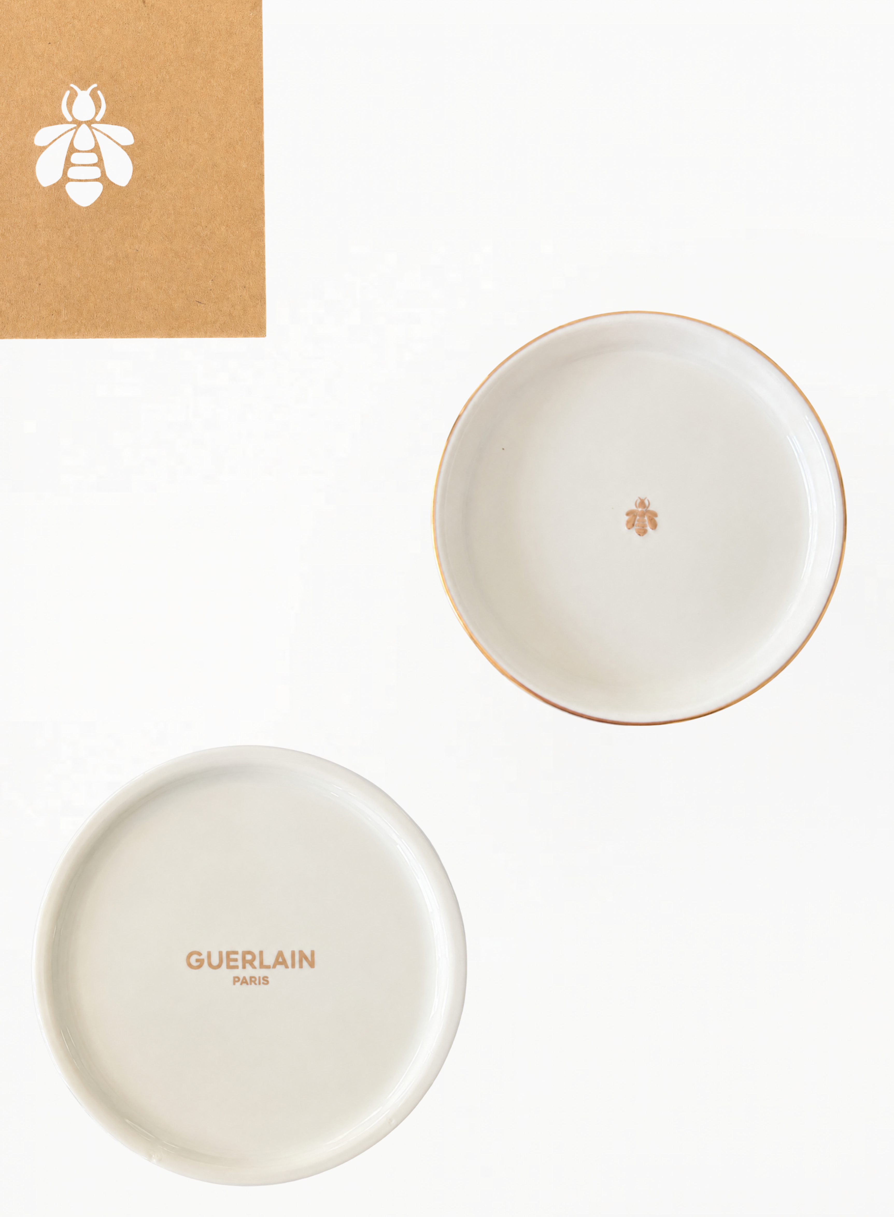 GUERLAIN Luxury Porcelain Tray with Signature Bee Detail