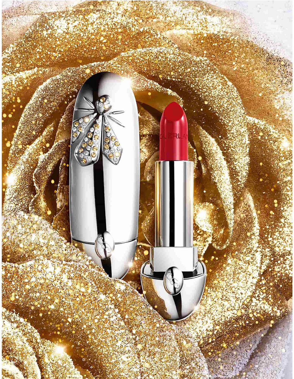 Guerlain Rouge G Premium Lipstick 214 and Lipstick Case Set