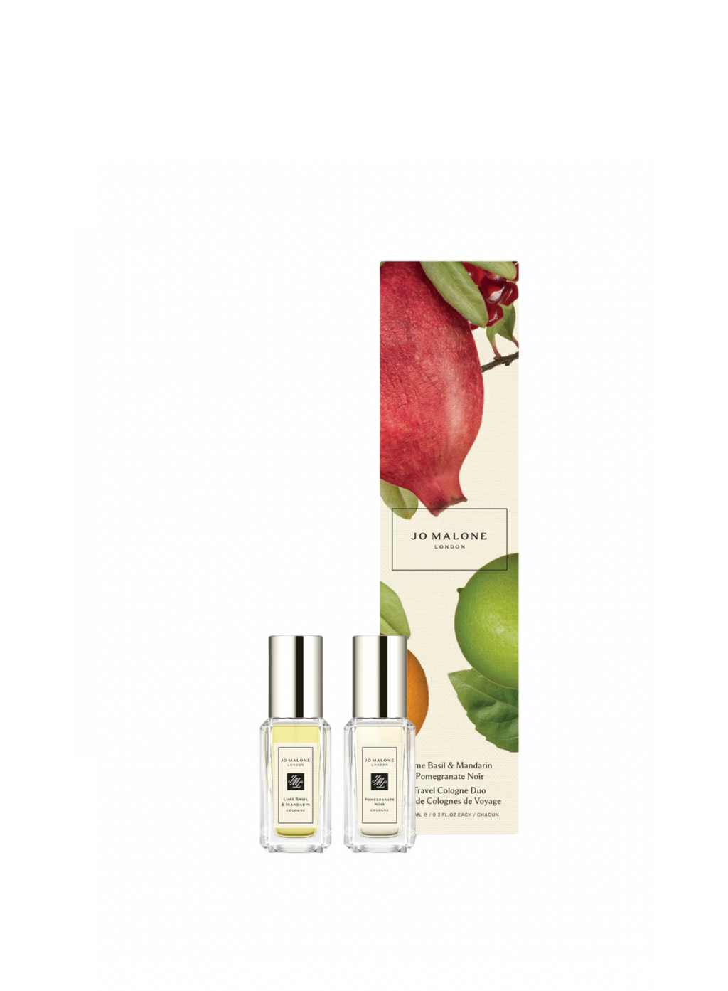 Jo Malone Lime Basil & Mandarin 9ml And Pomegranate Noir 9ml And  Cosmetics Classic Bag 25x6.5x14cm