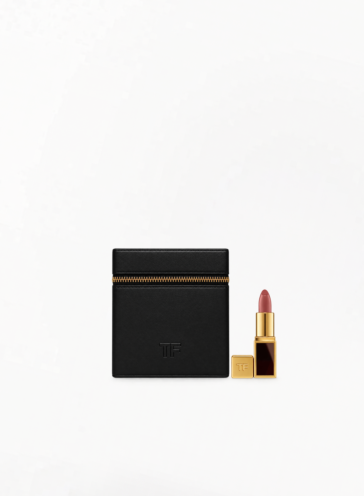 TOM FORD მინი N3 ტუჩსაცხისა და კოსმეტიკის ჩანთის სასაჩუქრე სეტი 10×13 სმ