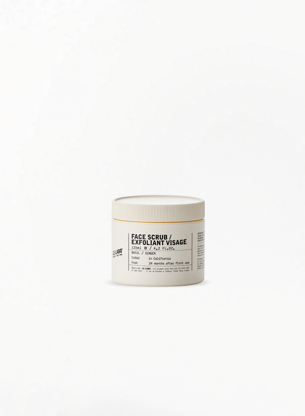 LE LABO Face Scrub Basil / Ginger 125ML
