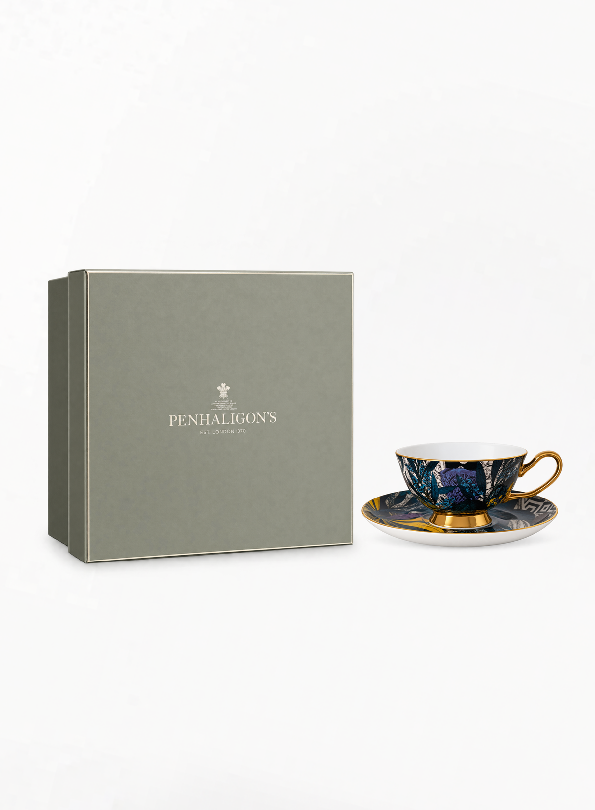 PENHALIGON'S ჩაის ფინჯნის სეტი კოვზით — Limited Edition Box