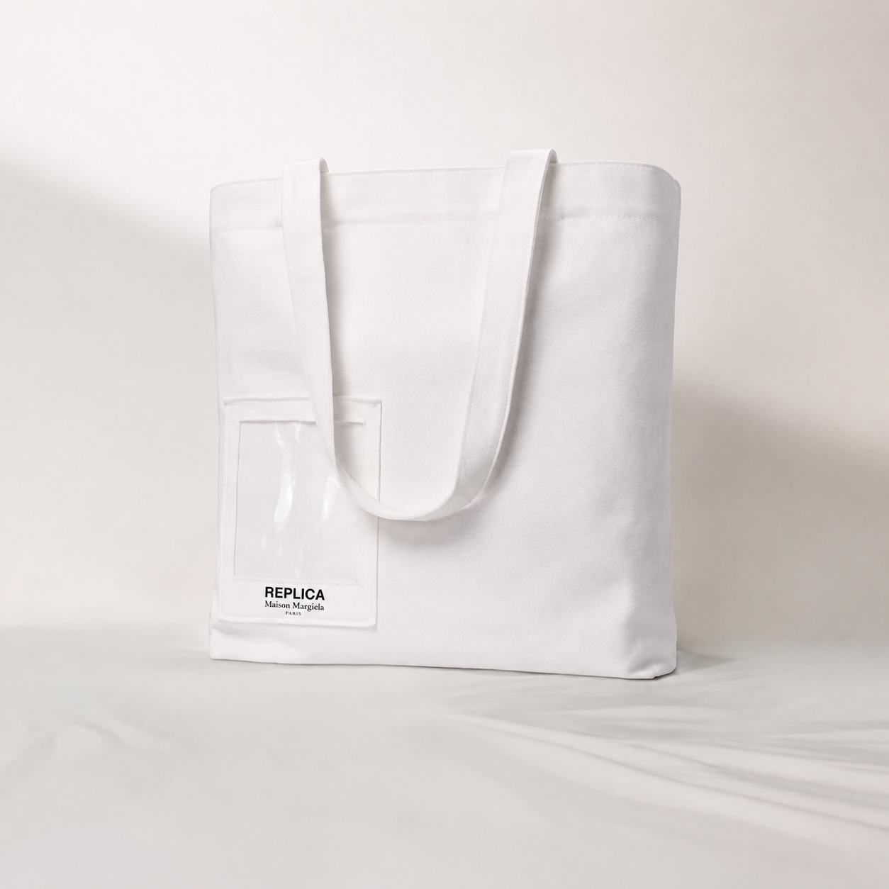 Maison Margiela White Tote Bag Size L 41x10x38cm