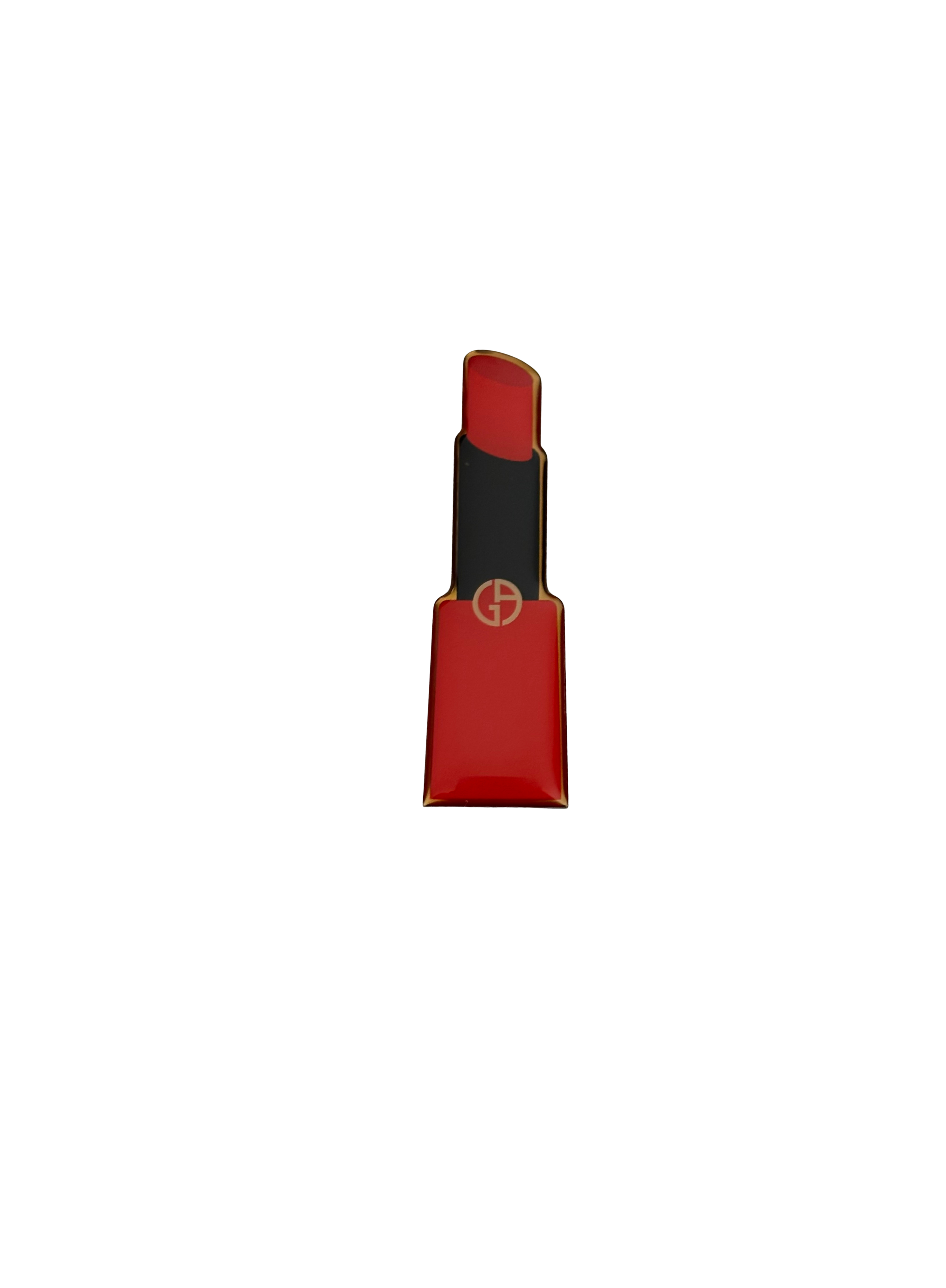 Armani Red Lip Brooch