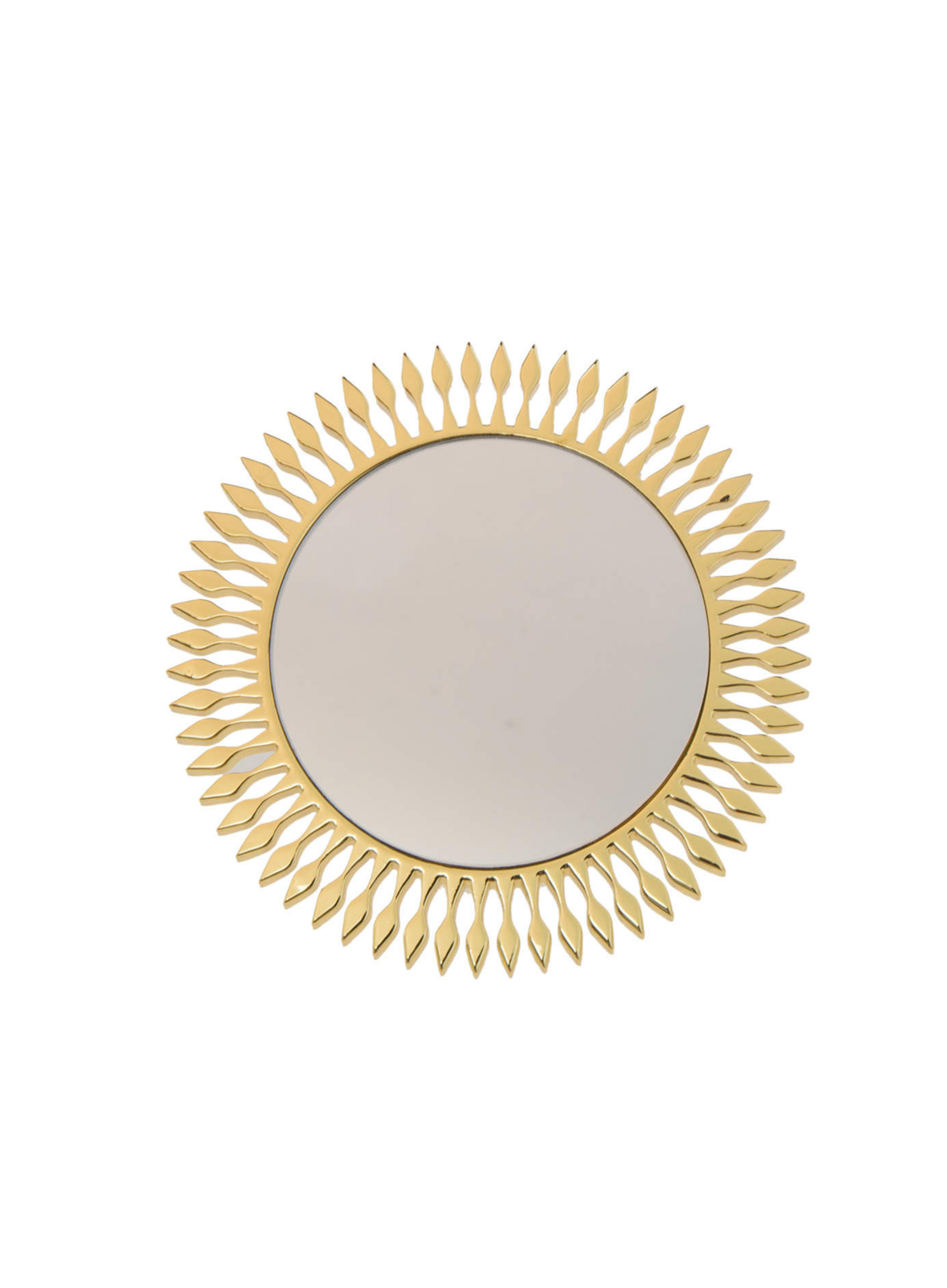 Christian Louboutin-ის ოქროსფერი სარკე პატარა ჩანთით