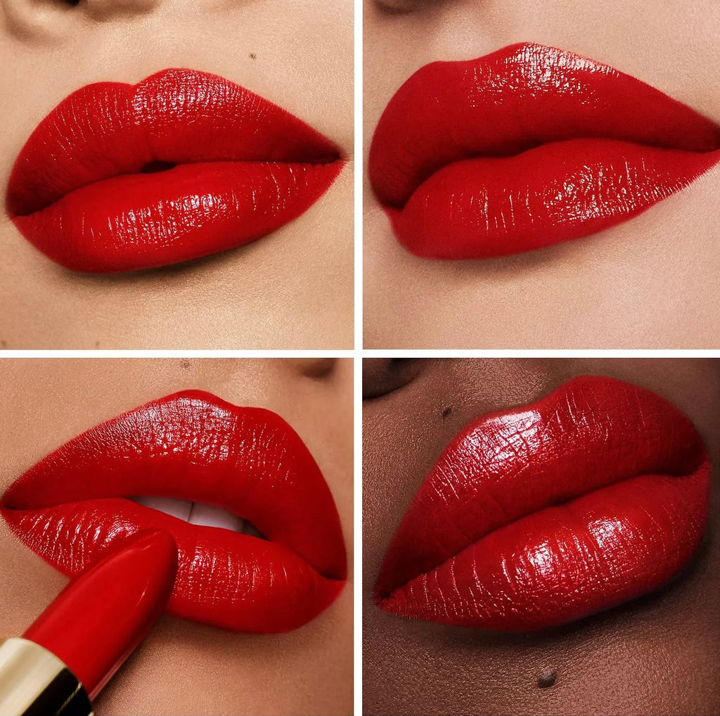 GUERLAIN Rouge G Gold Bee Sequins Satin ტუჩსაცხი 214 და ქეისი – Prestige Limited Edition