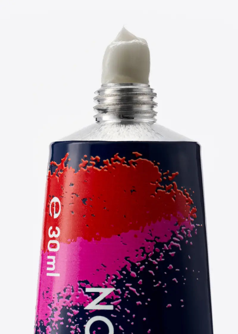 Alt text:
BYREDO rose of no man's land Limited Edition Hand Cream 30ML close-up – creamy texture detail in artistic red, pink and navy packaging. Original BYREDO hand cream at Exquisite.