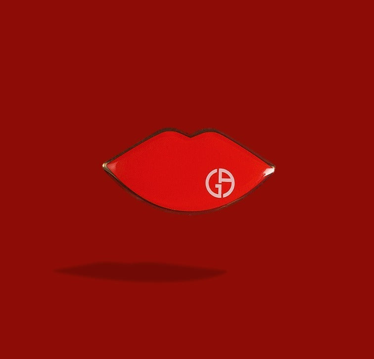 Giorgio Armani Limited Edition Brooch Red
